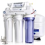 iSpring RCC7, NSF Certified, High Capacity Under Sink 5-Stage Reverse Osmosis Drinking Filtration System, 75 GPD, Brushed Nickel Faucet