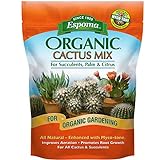 Espoma Organic Cactus Potting Soil Mix, Natural & Organic Soil for Cactus, Succulent, Palm, and Citrus grown in containers both indoors and outdoors, 4 qt, Pack of 2