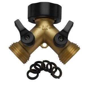 ipow brass is most recommended to make water go 2 ways.