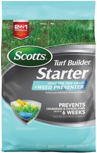 Scotts turf food not only has nutrients, but it prevents weeds