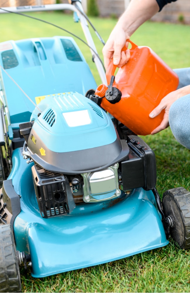 Gas needs to be added to your lawn mower after you drain it.