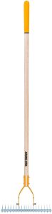 Dethatch rake can be used to get rid of dead grass on your lawn.