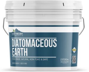 Diatomaceous earth can be used to keep these pests away