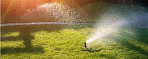 Watering lawn requires a correctly set up sprinkler system